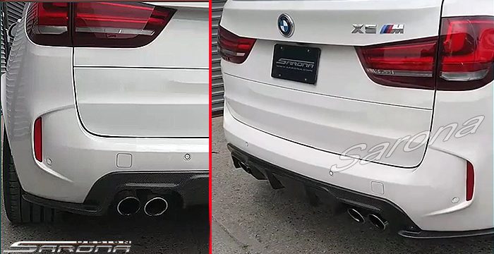 Custom BMW X5  SUV/SAV/Crossover Rear Add-on Lip (2014 - 2019) - $750.00 (Part #BM-038-RA)